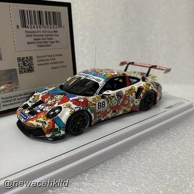 Porsche 911 GT3 Cup #88 BINGO RACING Tiger WU 2024 TSM Model 1/43 #TSM430841 - Image 1 of 3