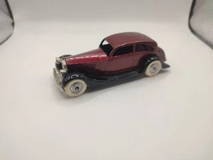 Dinky Toys No.30B Rolls Royce (3rd Type Chassis) Maroon/Black Restored - Picture 1 of 6