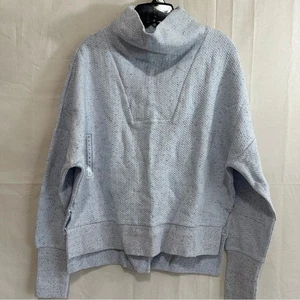 Felpa Pullover Calia Donna Elevate Spina di Pesce Collo Imbuto Blu Chiaro/Grigio - Foto 1 di 16