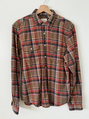 Camisa de trabajo Life After Denim de franela manga larga a cuadros talla M Foto 1 de 4