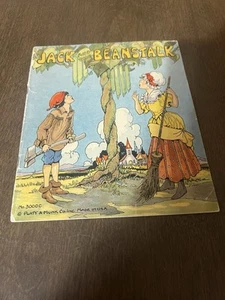 VINTAGE 1934 Jack & the Beanstalk BOOK by Platt and Munk Co #3000C - Picture 1 of 10