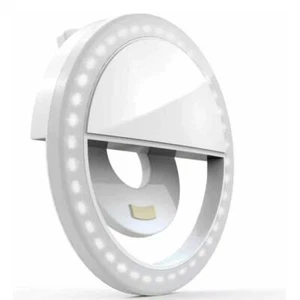 Selfie LED Light Ring Flash Clip Appareil Photo Rechargeable pour Téléphone & iPhone Tablettes - Photo 1 sur 12