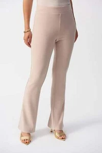 Joseph Ribkoff Parchment Split Hem Flared Pants 251029 - Picture 1 of 7