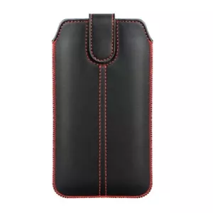 Handy Tasche Etui Schutz Hülle Slim Case schwarz-rot für Xiaomi Mi Mix 3 5G