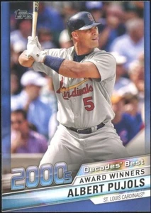 2020 Topps Update Decade's Best Blue Parallel DB-61 Albert Pujols Cardinals - Picture 1 of 1
