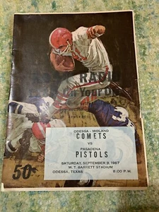 1967 Odessa Midland Comet Pasadena Pistols Programa de la Liga de Fútbol Profesional - Imagen 1 de 4