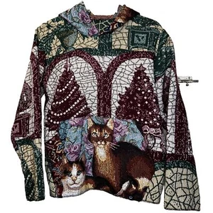 Custom Tapestry Hoodie Sweater Handmade Men Size M Vintage Y2k 1 Of 1 Blanket - Picture 1 of 2