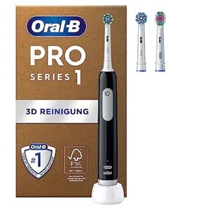 Oral B Elektrische Zahnbürste Pro 1 Black SIOC Ersatzbürsten