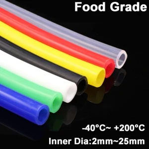 2mm to 25mm Inside Dia Colored Food Grade Silicone Tube Tubing High Temp Hose - Picture 1 of 8