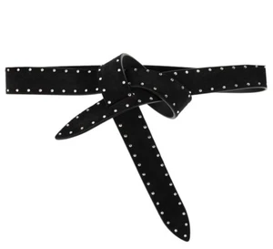 CINTURÓN ISABEL MARANT LECCE CRISTAL EMBELLECIDO HECHO EN ITALIA CE011CFAA3B49A01BK - Imagen 1 de 4