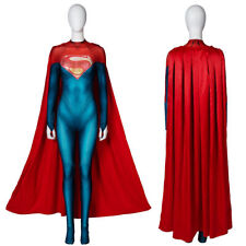 2023 Supergirl Cos Jumpsuit Cape The Flash Kara Zor-El Cosplay Costume Halloween