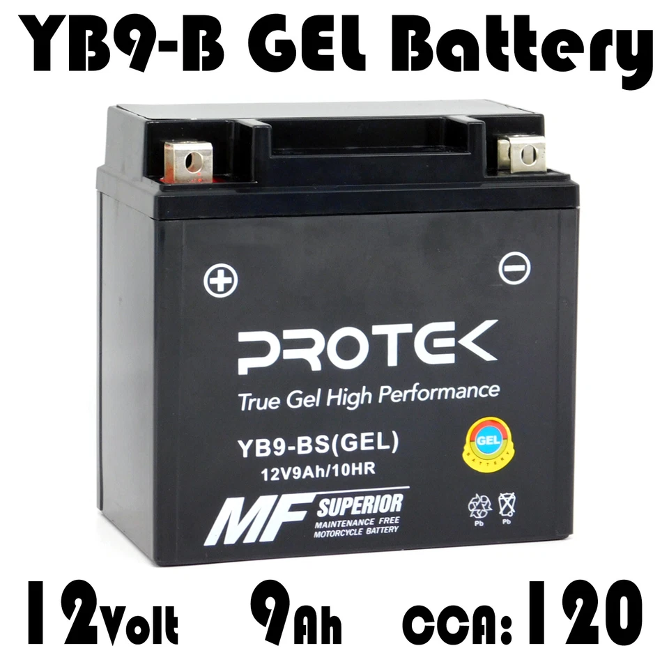 Batería de gel 12V 12N9-4B-1 YB9-B para Kawasaki H1 A7 A7S Eliminator 125 1969-1972 Foto 1 de 4