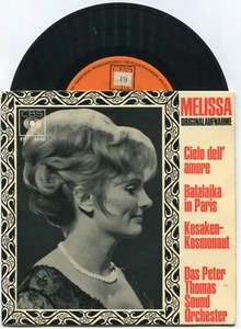 EP Peter Thomas: Melissa + 3 (CBS EP 6280) D 1966 (Durbridge Strassenfeger) - Picture 1 of 1