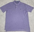 Polo Ralph Lauren Polo Shirt Men Large Classic Fit Purple Golf Casual Sports