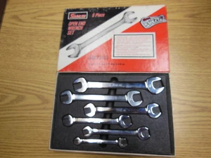 Vintage, Snap-on, 6 Piece Metric Open End Wrench Set - Foto 1 di 3