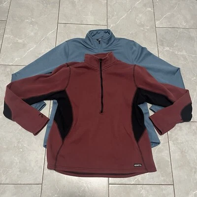 Lot Of 2 Kerrits Womens Fleece Lined 1/2 Zip Pullover Riding Jackets- Large - Image 1 of 4