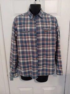 Twisted Soul Mens Red And Blue Checked Shirt Size L - Picture 1 of 9