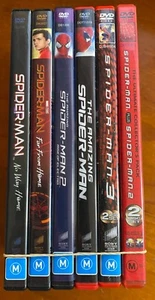 Six Spiderman Movies DVD's - Picture 1 of 3