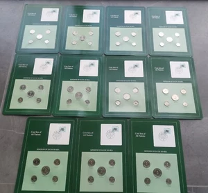 TOTAL 11 SETS Coin Sets of All Nations SAUDI ARABIA AH1397-1408 (1977-1980-1988) - Picture 1 of 11