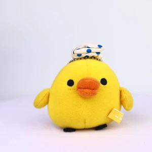 SELTEN San-X Kiiroitori Onsen Plüsch Schlüsselanhänger Puppe 3 Zoll heiße Quelle Badetuch Kawaii - Bild 1 von 8