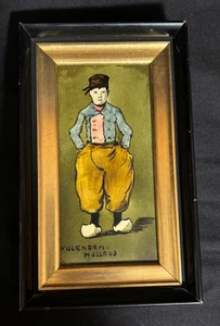 Volendam Holland gerahmte Fliese Dutch Vintage OOAK selten polychrom Handarbeit - Bild 1 von 8