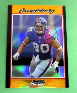 2007 Bowman Chrome JEREMY SHOCKEY #BC162 ORANGE REFRACTOR # 12/25 Giants NM/MT - Picture 1 of 4