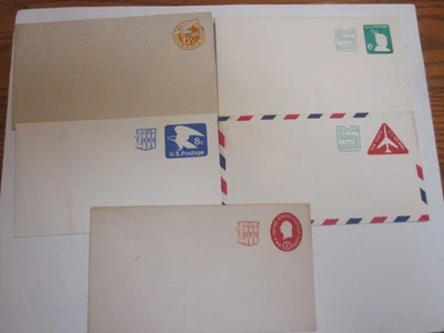 US COVERS 5 DIFFERENT REVALUED ENVELOPES AIRMAIL AND REGULAR MAIL - Image 1 of 4