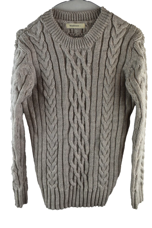 Jersey WOOLOVERS Beige Tejido con Cable Talla S Mujer Pullover 100% Lana Informal Foto 1 de 4