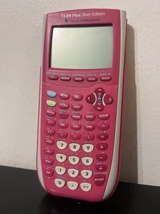 Calculadora gráfica Pink Texas Instruments TI-84 Plus Silver Edition para universidad - Imagen 1 de 5