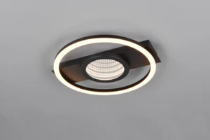 Trio LED Deckenleuchte Wheeler 16 W schwarz matt Deckenlampen & Kronleuchter - Bild 1 von 4