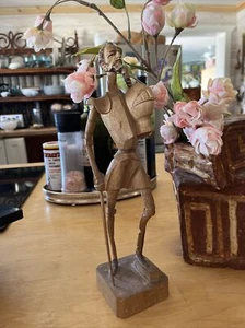 Don Quijote 11"" Holzfigur von OURO ARTISANIA Made in Spain - Bild 1 von 3