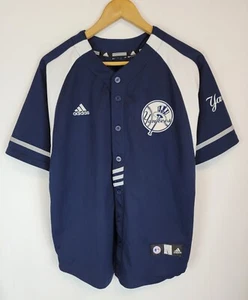 Adidas New York Yankees CC Sabathia #52 Men's Baseball Blue & White Jersey Large - Picture 1 of 8