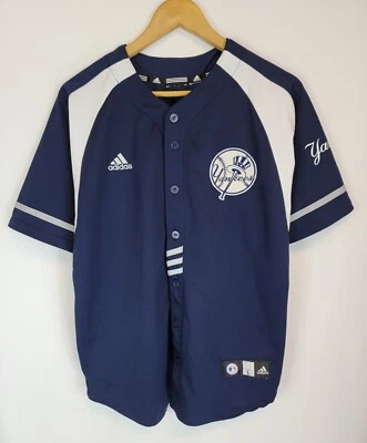 Adidas New York Yankees CC Sabathia #52 Men's Baseball Blue & White Jersey Large - Image 1 of 4