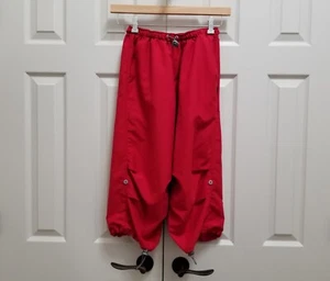 Para mujer KOS EE. UU. Rojo cereza Micro poliéster Recortado Baile Yoga Ejercicio Pantalones S - Imagen 1 de 6