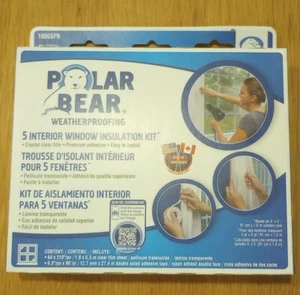 INDOOR WINDOW INSULATION KIT 62" x 210" (FIVE 3'x5' windows) Clear *BRAND NEW* - Picture 1 of 2