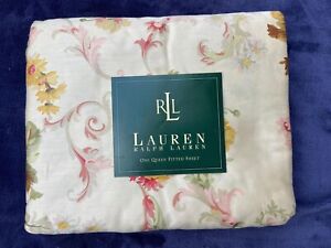 Ralph Lauren  GREAT  BARRINGTON  FLORAL  Queen  4pc SHEET SET   Sussex  Gardens