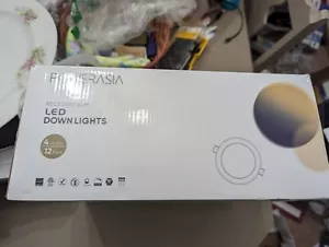 Powerasia White Dimmable 4 Inch LED Recessed Slim Downlight Pack Of 12 - Picture 1 of 4
