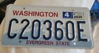 Washington License Plate [ C20360E ] The Evergreen State Mount Rainier Exp 04/20