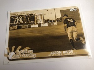 2020 Topps Opening Day Spring Has Sprung Jumbo 5x7 Aaron Judge Yankees 12 01/10