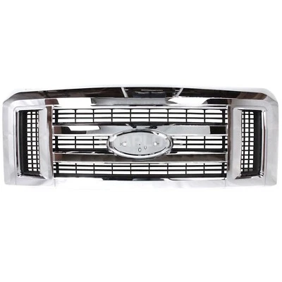 New FO1200507 Grille Fits Ford E-450 Super Duty 2008-2021 9C2Z8200AA Plastic - Image 1 of 4