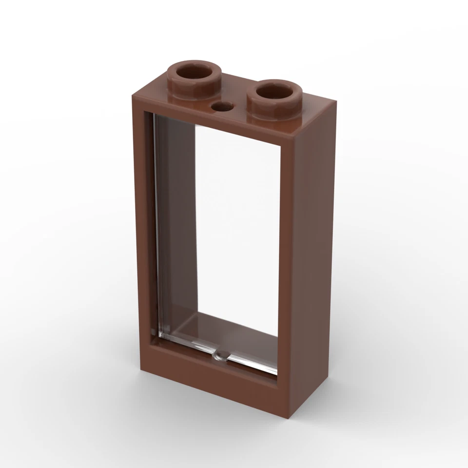 Lego 5x Fenster Scheibe 1x2x3 window glas 60593 60602 braun reddish brown - Bild 1 von 1