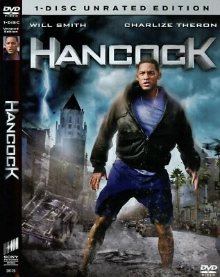 Hancock DVD (Region 1) 1 Disc Unrated Edition Will Smith NEW CASE - Image 1 of 3