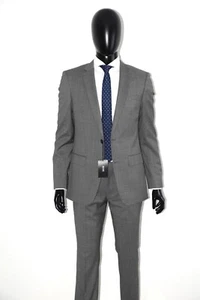 HUGO BOSS Suit, Mod. Huge6/Genius4, Size 94 / US 38L, Slim Fit, Medium Grey - Picture 1 of 13