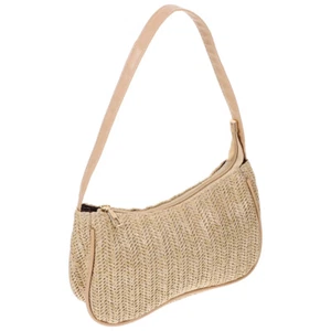 Petit sac à main bandoulière en paille - Photo 1/12