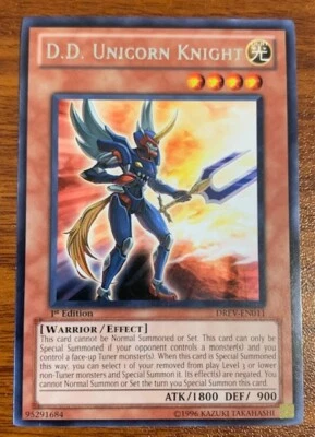 2010 Yu Gi Oh Duelist Revolution 1st Edition D.D. Unicorn Knight  Free Shipping - Image 1 of 2