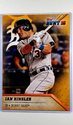 2016 Topps colorido 5x7 dorado #85 Ian Kinsler/10 Detroit Tigers Jumbo de gran tamaño 7x5 Foto 1 de 3