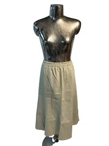 POPPY Womens Skirt Size XXL 20 Beige Cotton Pockets NEW EU48 RRP £50