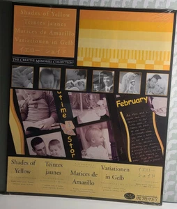 RECUERDOS CREATIVOS PERFECTOS AMARILLOS Y TONOS DE PAPEL DE MONTAJE AMARILLO NUEVO - Imagen 1 de 2