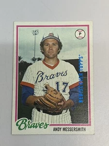 2017 Topps Rediscover 1978 Blue Buyback #156 Andy Messersmith Atlanta Braves - Picture 1 of 2