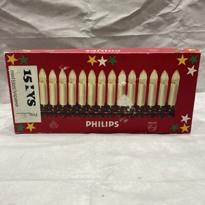 Vintage Philips Christmas Tree 15 Candle Lights European Working Tested - Picture 1 of 5